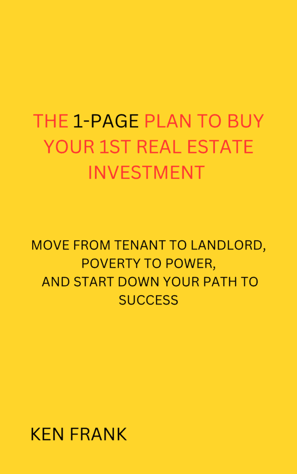 1 Page Plan to Buy Your 1st Real Estate Investment